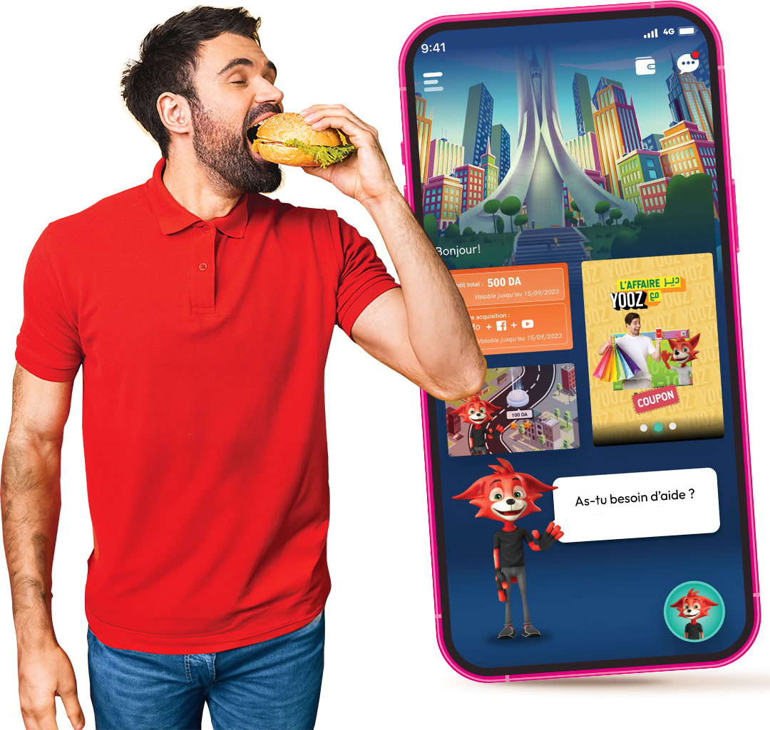man burger next to yooz app